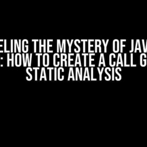 Unraveling the Mystery of Java Code Analysis: How to Create a Call Graph for Static Analysis